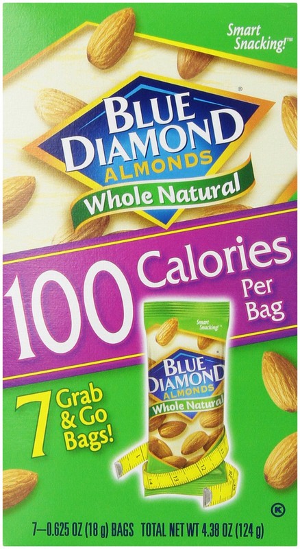Blue Diamond Lightly Salted Almonds 100 Calorie Snack Packs 7 Count