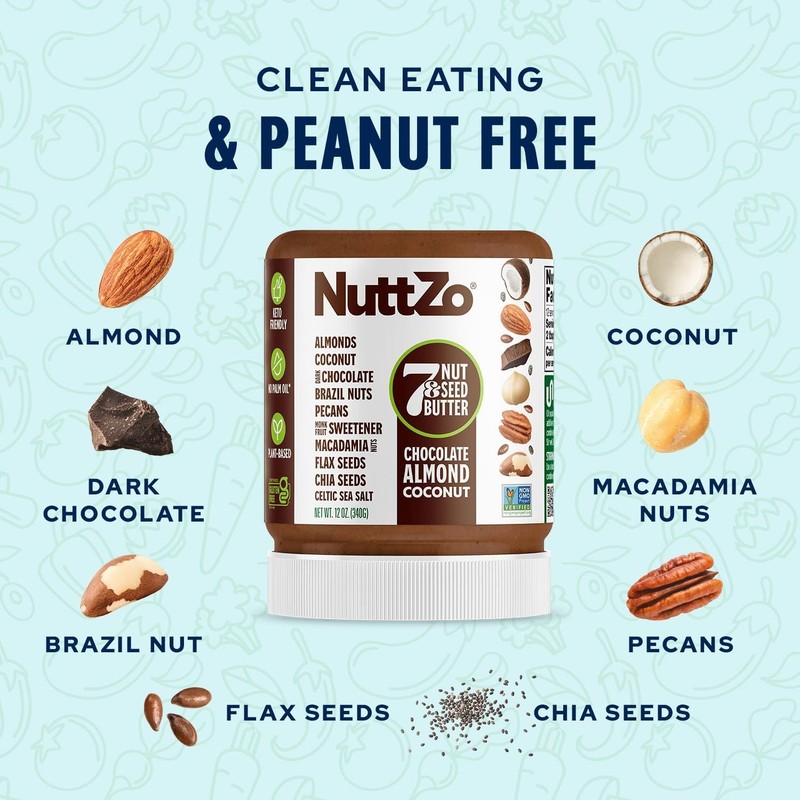 NuttZo 12 Ounce Nut Butter 7 Nuts Seeds Keto Friendly Healthy Snack Spread gallery