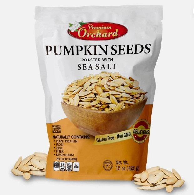 ROASTED PUMPKIN SEEDS to Eat in Shell by s MIXED NUTS - Salted with Sea Salt - N