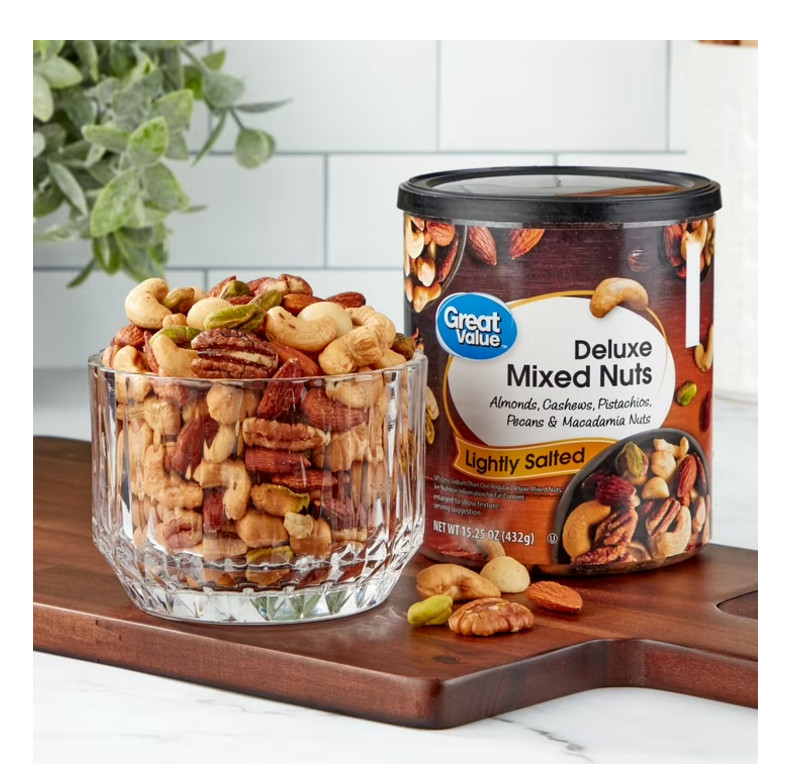 2 PACK Great Value Lightly Salted, Deluxe Mixed Nuts, 15.25 oz gallery