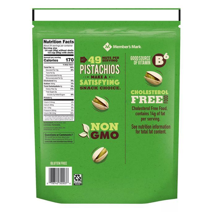Member's Mark Roasted & Salted Pistachios (48 oz.) gallery