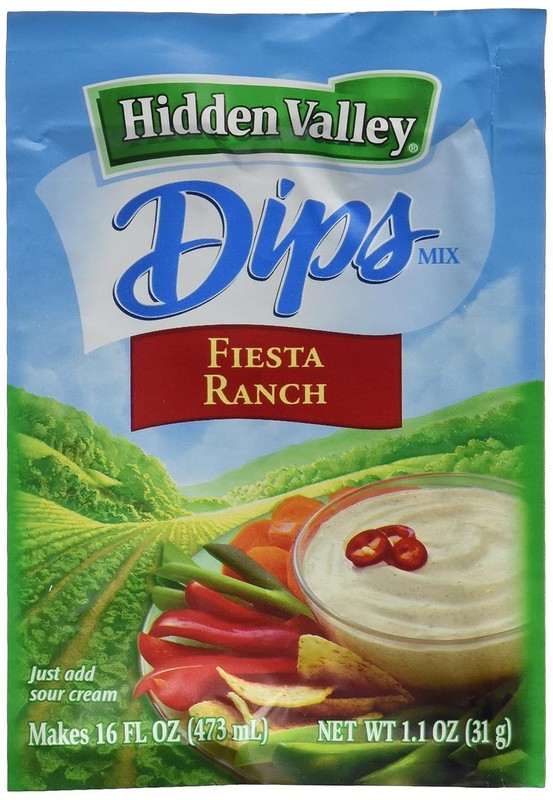 Hidden Valley Fiesta Ranch Dips Mix, Gluten Free -Pack of 6