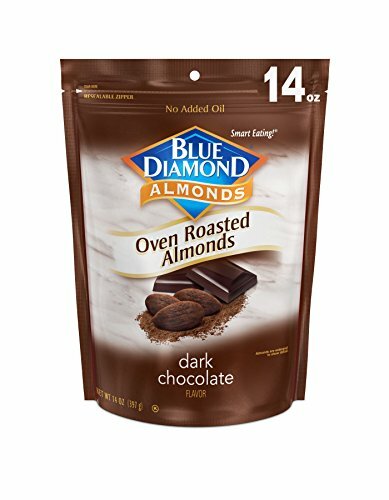 Blue Diamond Almonds Oven Roasted Dark Chocolate Flavored Almonds, 14 Oz Bag