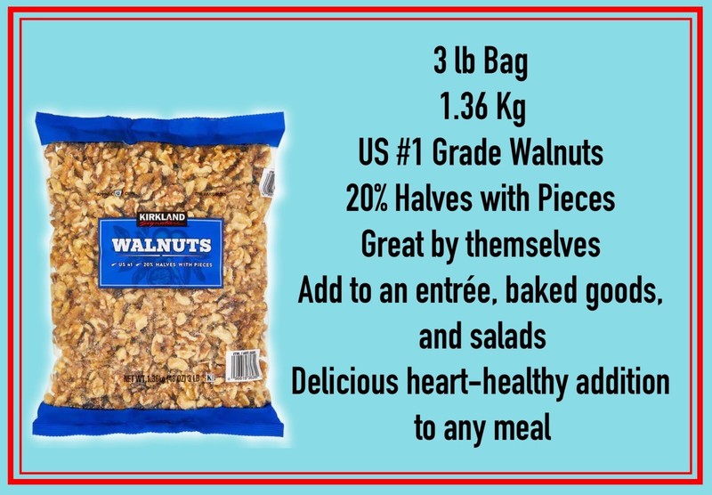 Walnuts Halves, 3 Pounds, 1.36 Kg, Product USA, Walnut, Kirkland Signature gallery