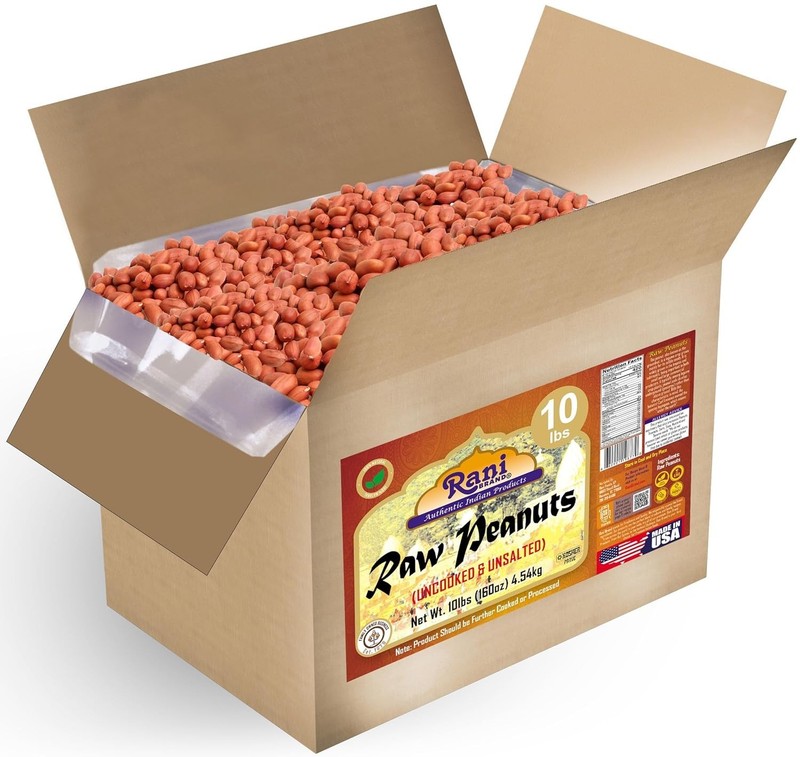 Bulk Rani Raw Peanuts 10lbs - Spanish Variety, Healthy Snack & Cooking Essential gallery