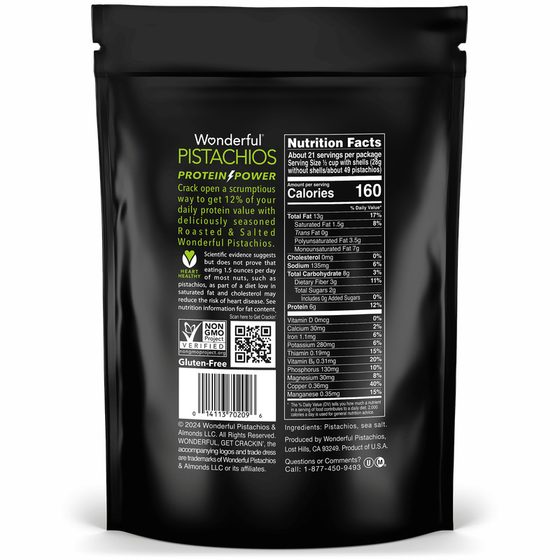 Roasted & Salted In-Shell Nuts, 40oz Large Bag for Snacking gallery