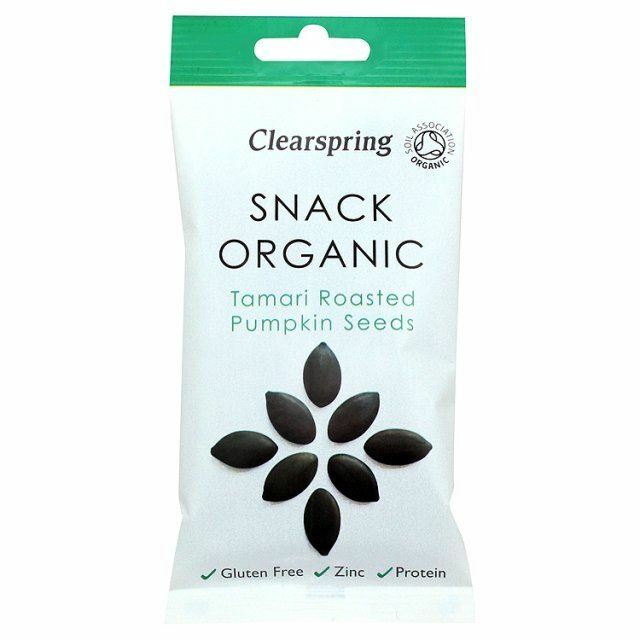 Clearspring Organic Tamari Roasted Pumpkin Seeds – 30g