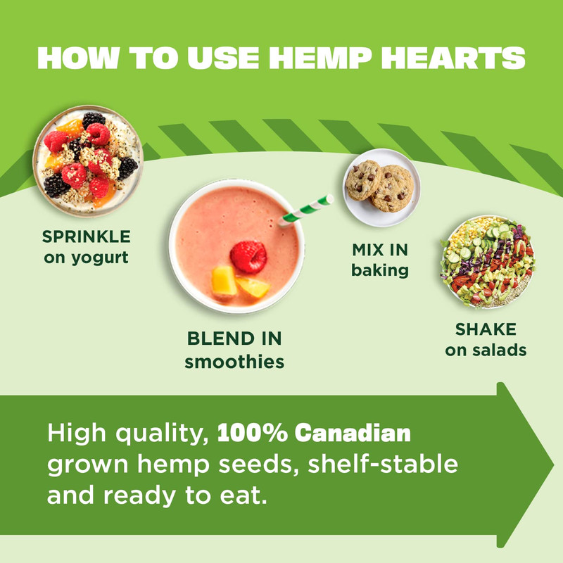 Organic Hemp Hearts, Shelled Hemp Seeds - 7Oz - 10G Plant Protein & 12G Omega 3 gallery