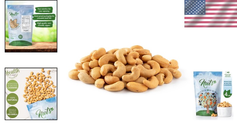 Salted Cashews - Roasted Nut Snack - 4 lb Resealable gallery