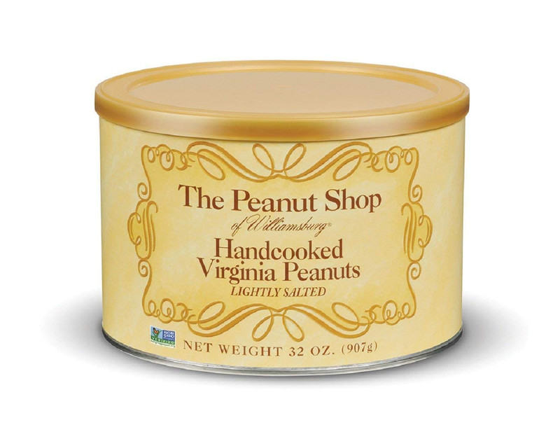 Extra-Large Handcooked Lightly Salted Virginia Peanuts Williamsburg Peanuts Non-