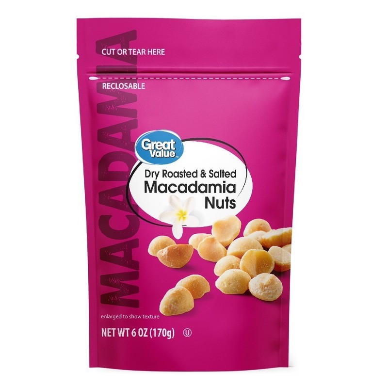 Dry Roasted Salted Macadamia Nuts 6 oz Resealable Bag Fresh Premium Quality