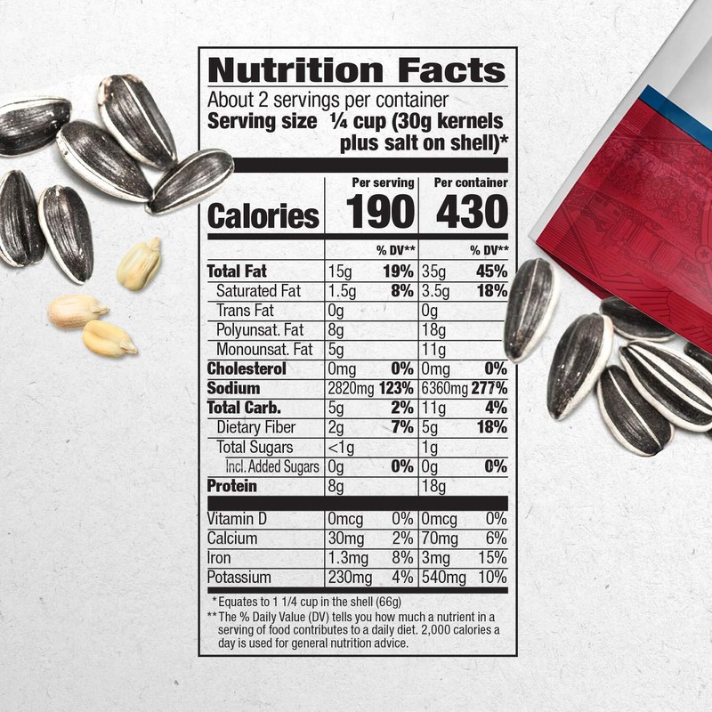 DAVID Jumbo Salted Roasted Sunflower Seeds 12 Pack 5.25 Ounce Snack Bags gallery