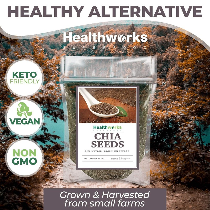 Superfoods Natural Raw Chia Seeds - 32 Oz / 2 Lbs - Premium & All-Natural - Cont gallery