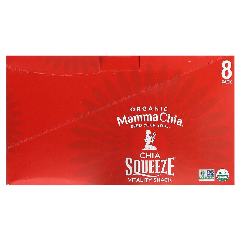 Organic Chia Squeeze, Vitality Snack, Cherry Love, 8 Squeezes, 3.5 oz (99 g)