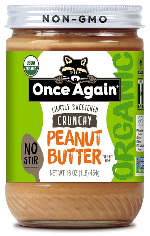 Once Again Organic Crunchy Peanut Butter 16 oz Jar