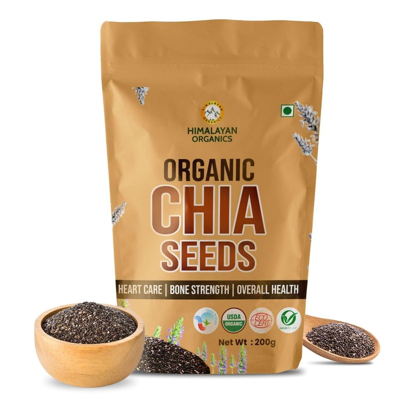 Himalayan Organics Certified Organic Chia Seeds 200g FS