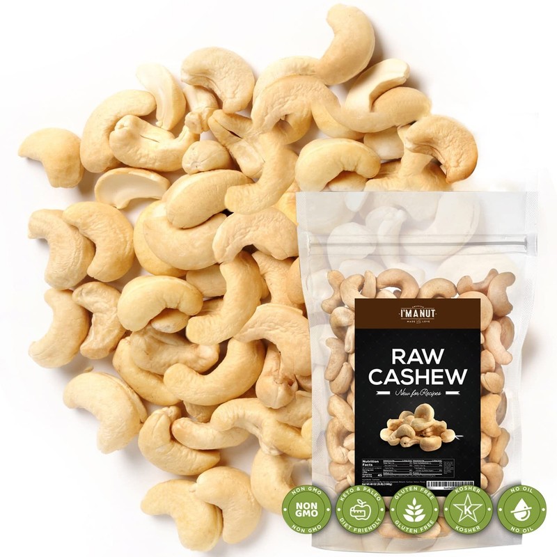 Gourmet Cooking Essential: Raw Cashews 48oz - Non-GMO, Ethically Sourced gallery