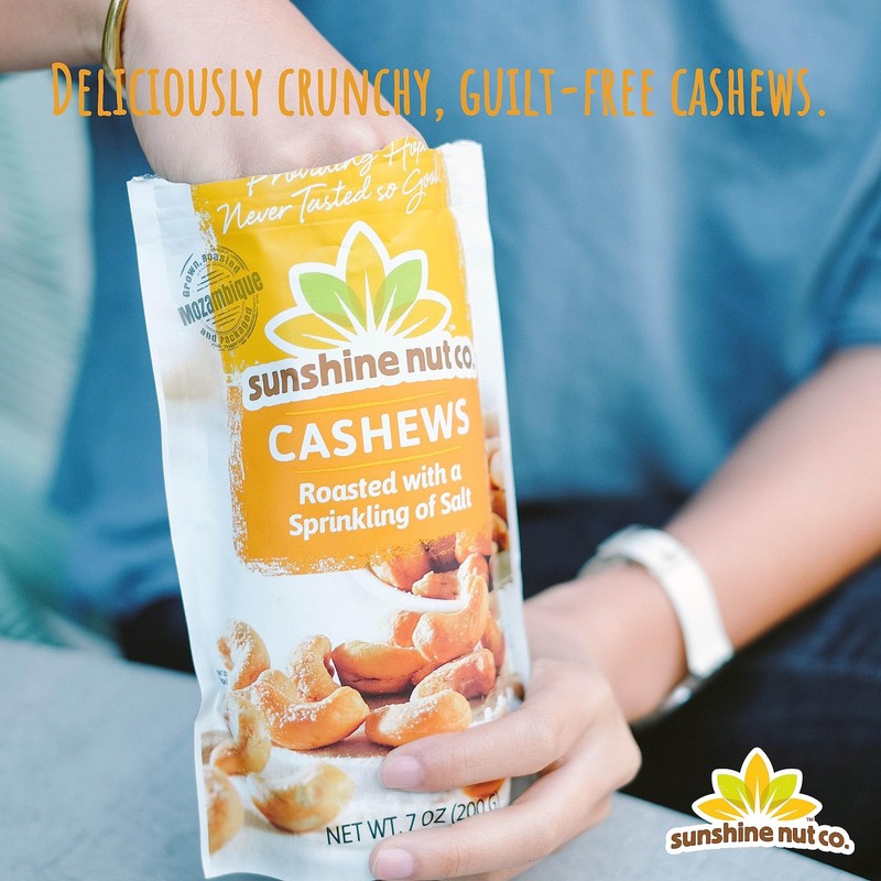 Sunshine Nut Company Whole Roasted Lightly Salted Cashews Sprinkling Of Salt gallery