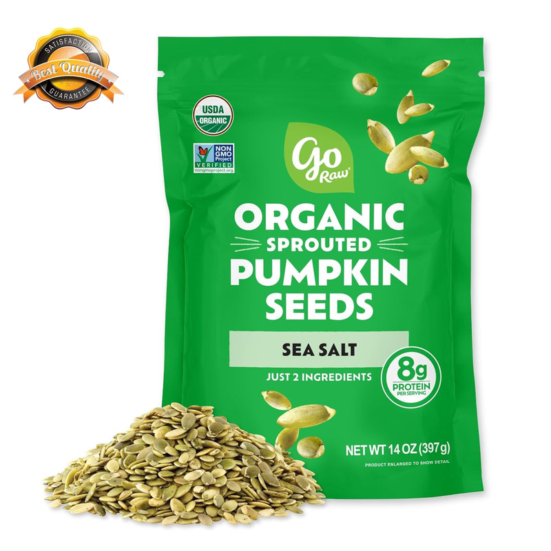 Organic Sprouted Pumpkin Seeds, 14 Oz