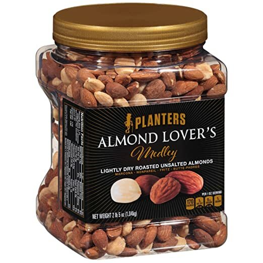 Planters Almond Lover’s Medley Light Dry Roasted Almonds 1.04 kg Natural NO SALT