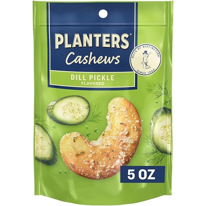 PLANTERS Cashews Dill Pickle - Trail Mix Snack Packs 5 Oz