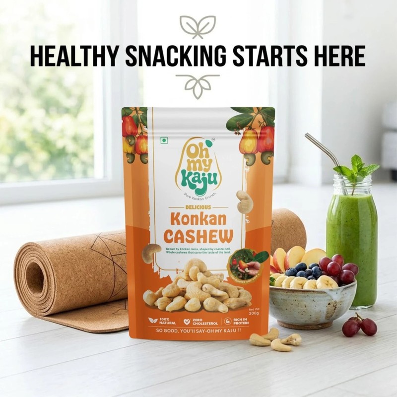Premium Fresh Regular Cashew Nuts Grade W320 7.05 Oz