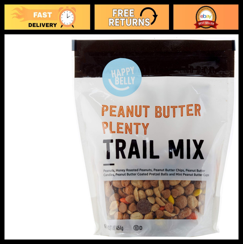 Creamy Peanut Butter & Trail Mix, 1 lb – Healthy Snack, Protein-Packed Treat