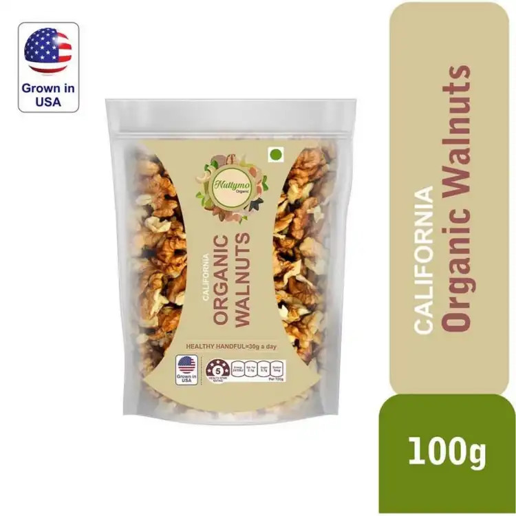 Organic Walnuts (100g) - Nuttymo Organic Walnuts (100g)