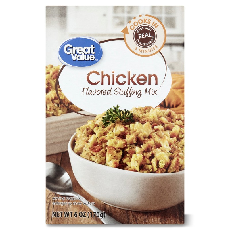 (8 pack) Great Value Chicken-Flavored Stuffing Mix, 6 oz gallery