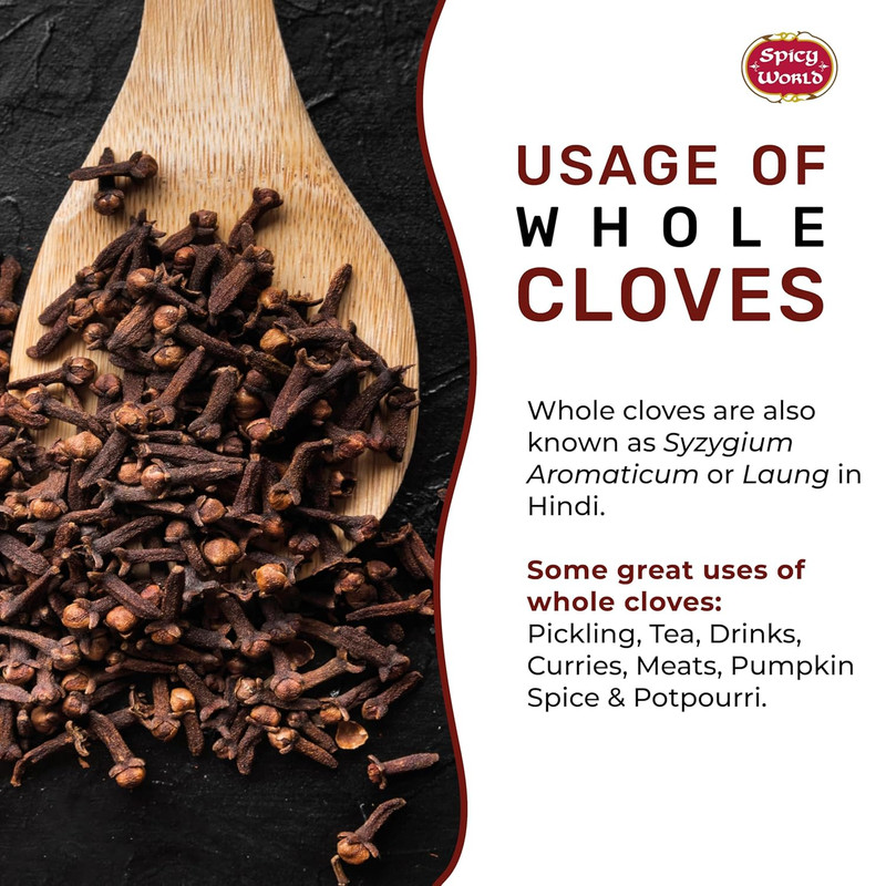 Cloves Whole Bulk 14 Oz Bag - Pure, Non-Gmo, Premium Hand Picked Quality - Great gallery