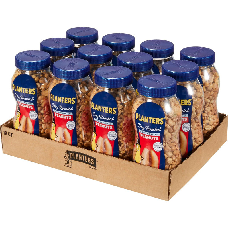 Peanuts, Dry Roasted Peanuts, Lightly Salted Snack Mix, Snacks for Adults - 16 O
