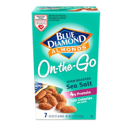 Blue Diamond Almonds Oven Roasted Sea Salt 100 Calorie Pack, 4.2 Ounce, 6 Per
