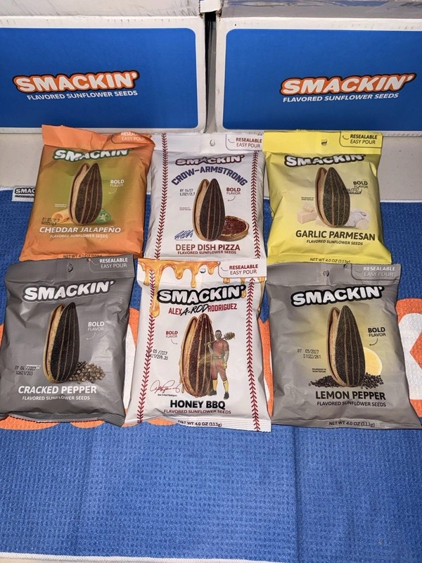 Smackin’ Sunflower Seeds – A-Rod’s Honey BBQ and Popular Core Flavors!
