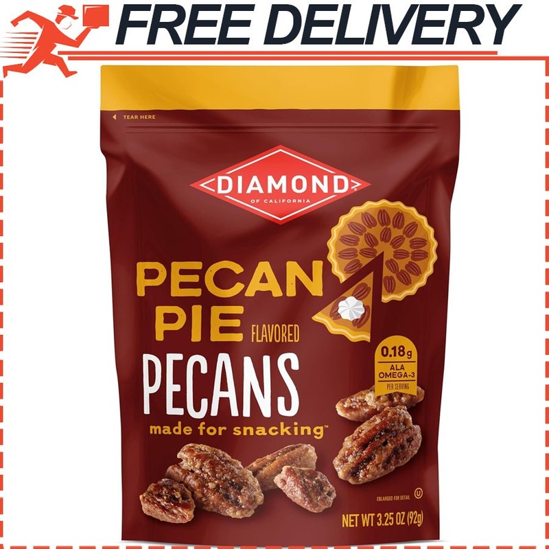 Diamond of California Pecan Pie Pecan Nuts, 3.25 oz.