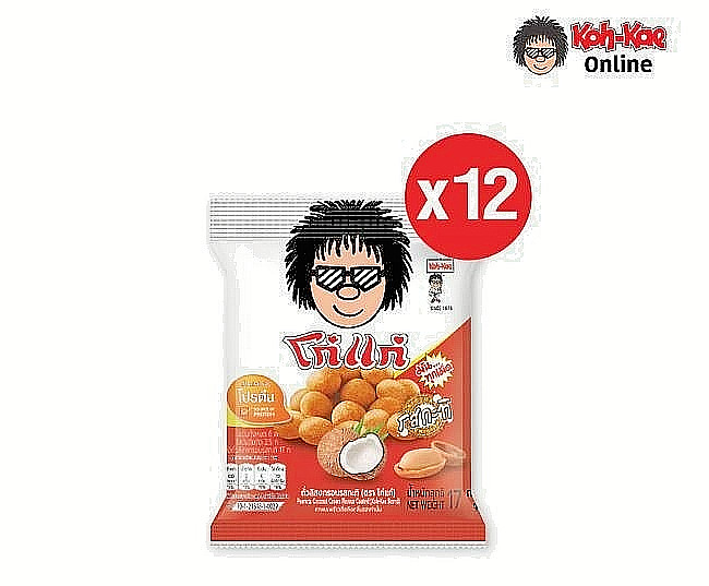 Koh Kae Coconut Milk Coated Roasted Peanuts Thai Snack 17g x12 gallery
