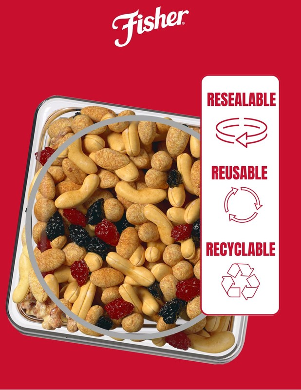 Fisher Snack Sweet Nut Bulk Trail Mix, 38 oz (Pack of 1), Honey Roasted Peanu... gallery