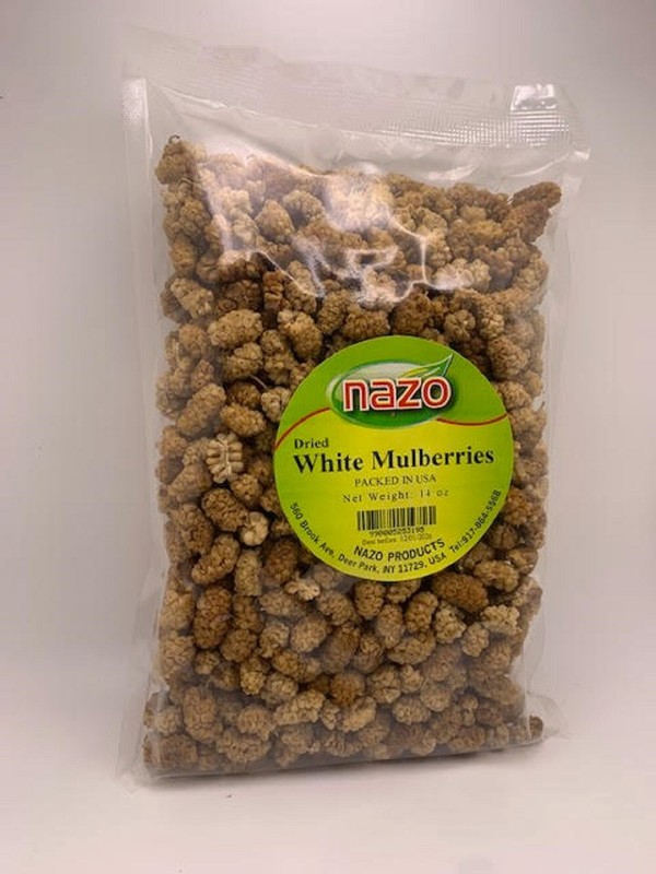 Nazo Dried White Mulberries 14 Oz gallery