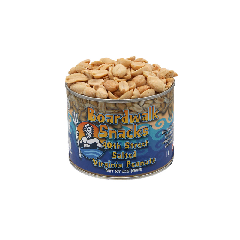 Boardwalk Snacks 40th Street Salted Virginia Peanuts, Classic Gourmet Snack