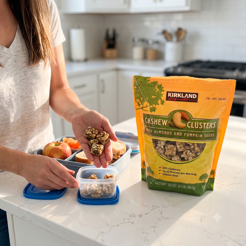 4 Pack Kirkland Signature Cashew Clusters, 2 lbs gallery