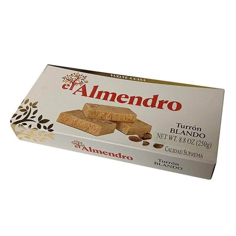 Natural Nougat with Roasted Almonds and Milflores Honey 7.05 Ounce Snack