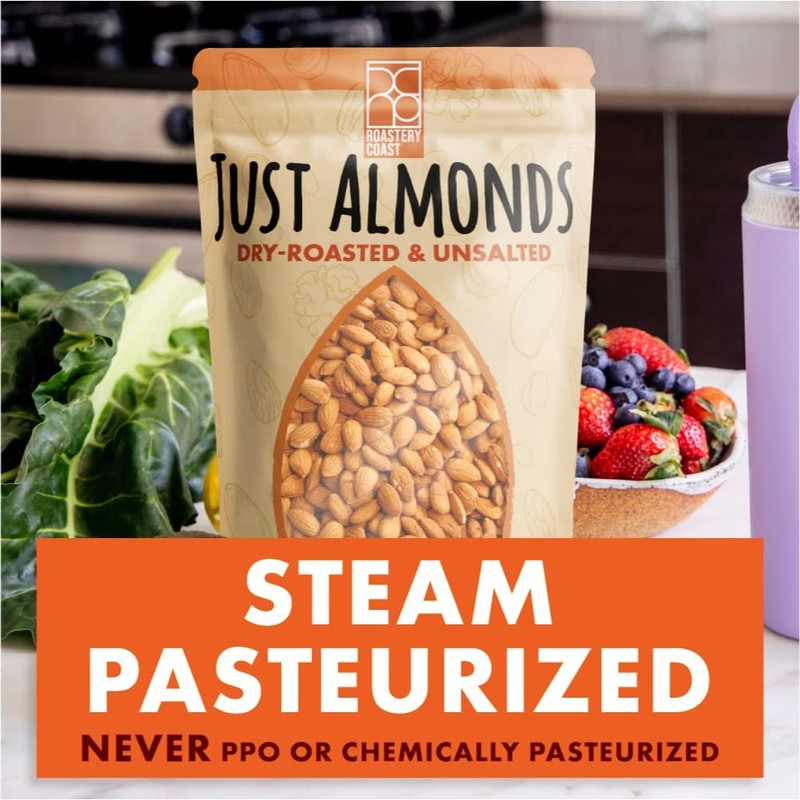 Daily Nuts Just Roasted Almonds | Almonds Bulk 3 Lb | Unsalted Nuts| Slow Dry Ro gallery