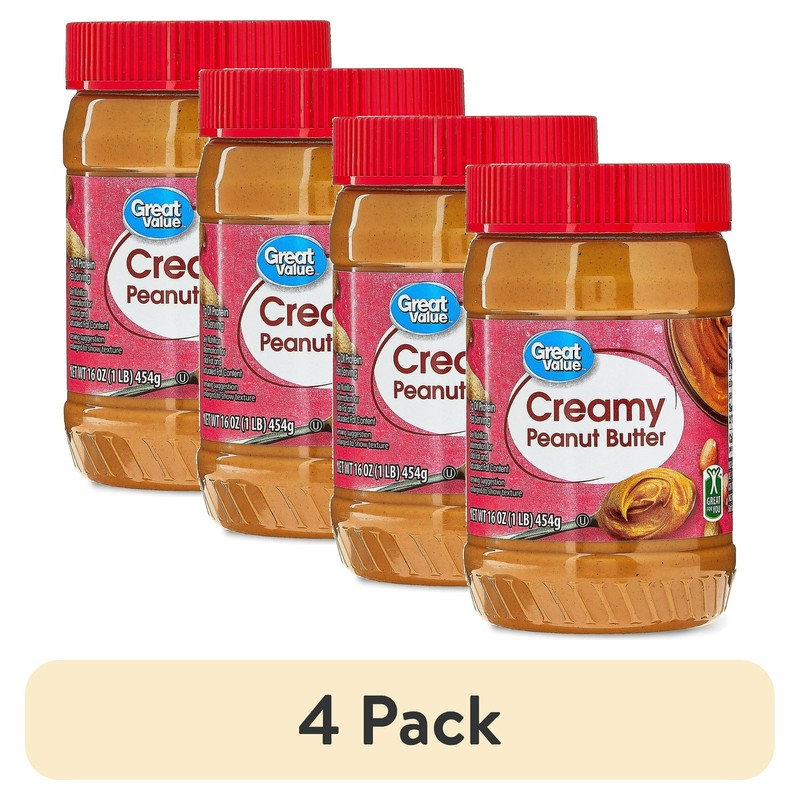 About this item Great Value Creamy Peanut Butter, 16 oz Ideal for topping your m