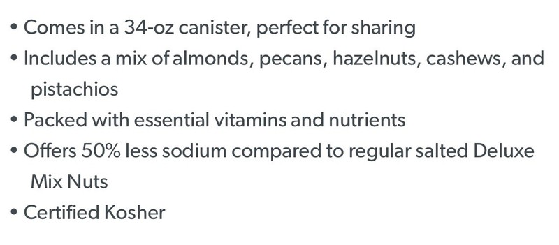 Member's Mark Lightly Salted Deluxe Mixed Nuts (34 oz.) gallery