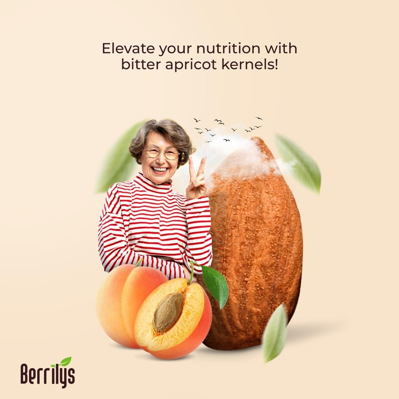 Organic Bitter Raw Apricot Kernel Premium Seeds 16oz Gluten Free Vegan USDA 1 lb gallery