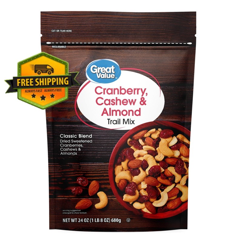 Great Value Cranberry Cashew & Almond Trail Mix, 24 oz