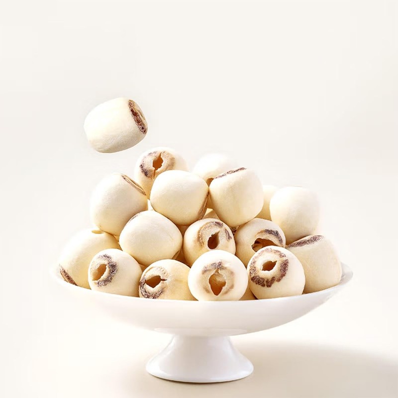 Dried Lotus Seeds 1lb White Lotus Seed without Cores Cooking Porridge and Sou... gallery