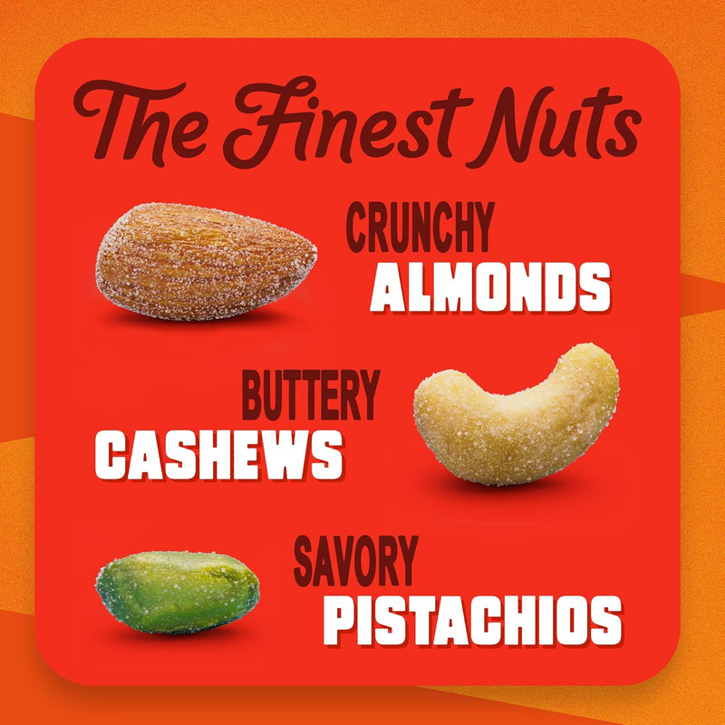 Blue Diamond Almonds Smokehouse Mixed Nuts Almonds Pistachios Cashews, 14 Oz gallery