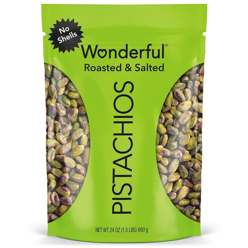 Irresistible Roasted Pistachios - No Shells, 24oz Resealable Bag of Pure Flavor gallery