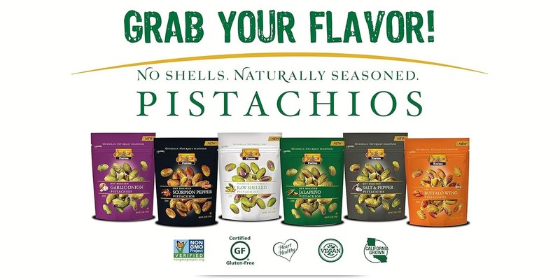 Savory No Shell Garlic Onion Pistachios, & Gluten-Free (5 oz, Pack of 2) gallery