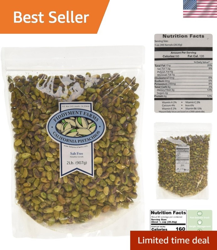 2lb Unsalted Pistachio Kernels